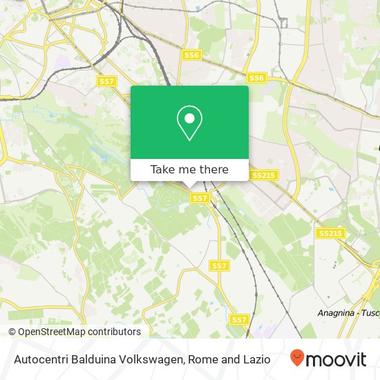 Autocentri Balduina Volkswagen map
