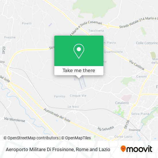 Aeroporto Militare Di Frosinone map