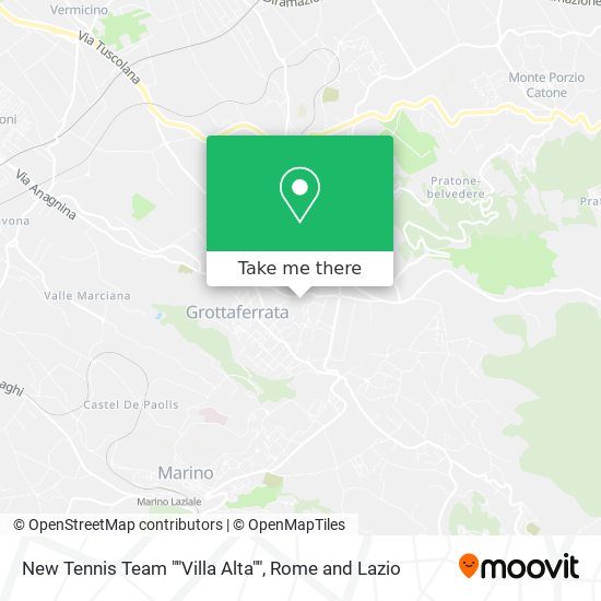 New Tennis Team ""Villa Alta"" map