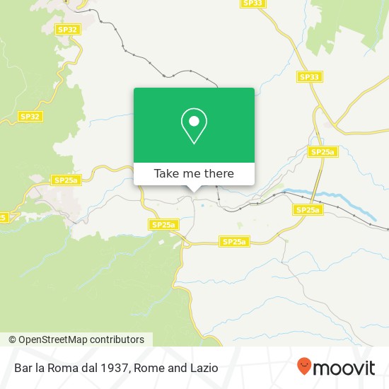 Bar la Roma dal 1937 map