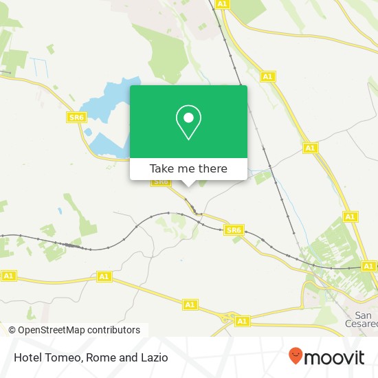 Hotel Tomeo map