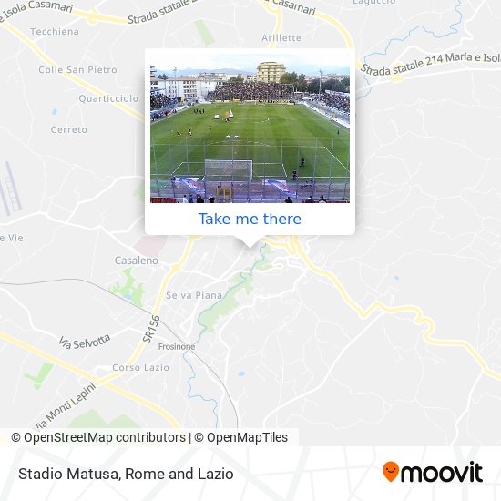 Stadio Matusa map