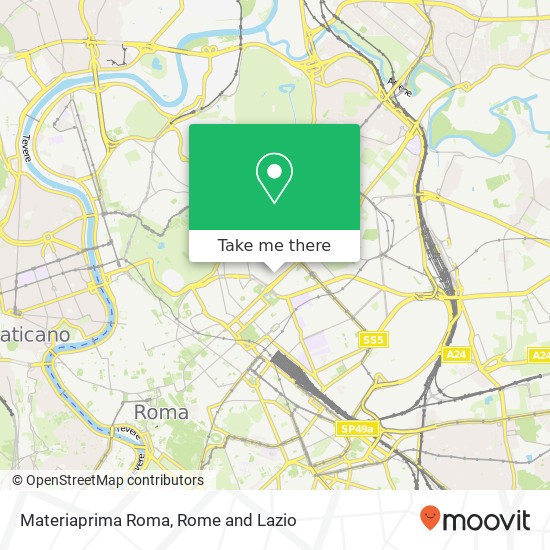 Materiaprima Roma map