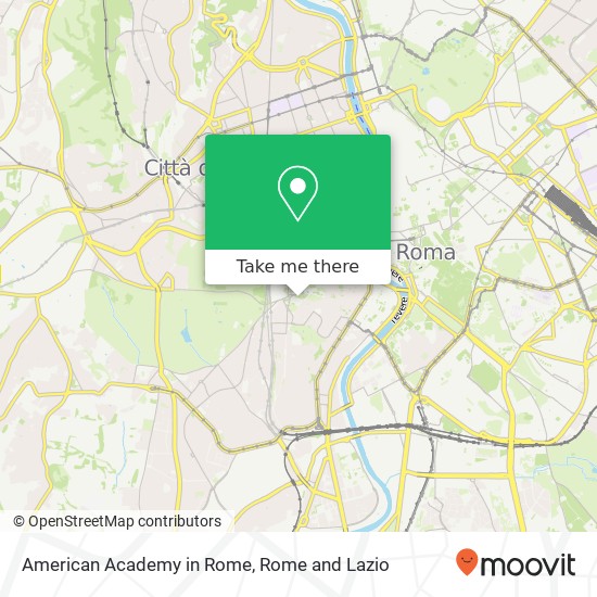 American Academy in Rome map