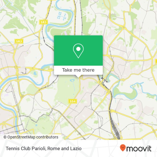 Tennis Club Parioli map