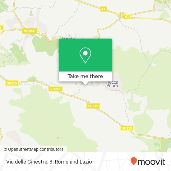 Via delle Ginestre, 3 map