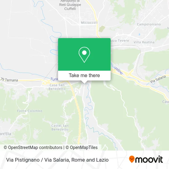 Pistignano Street / Salaria Street map