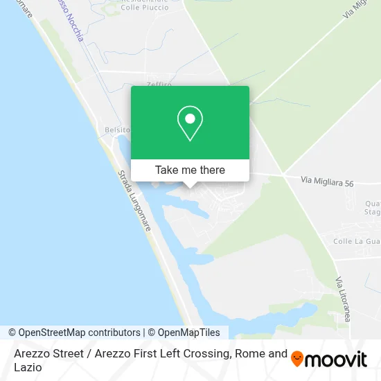 Arezzo Street / Arezzo First Left Crossing map