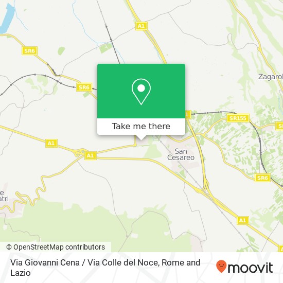 Via Giovanni Cena / Via Colle del Noce map