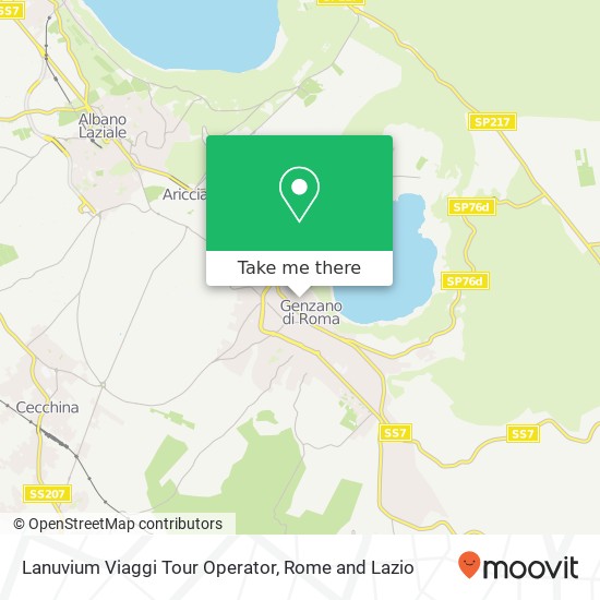 Lanuvium Viaggi Tour Operator map