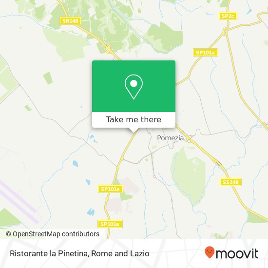 Ristorante la Pinetina map