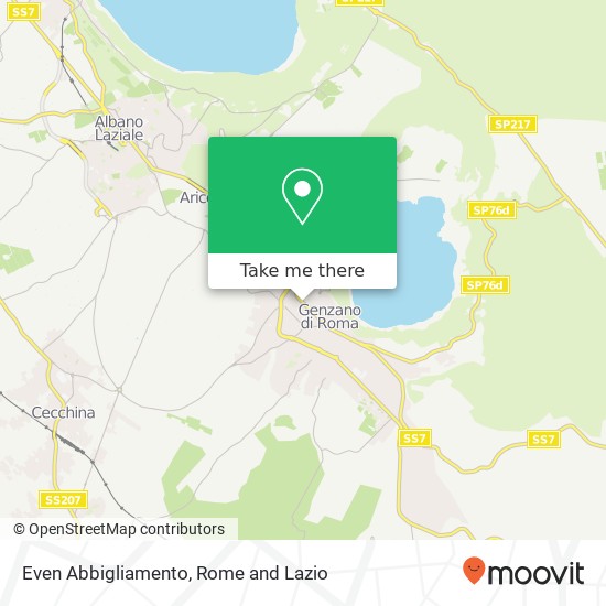 Even Abbigliamento map