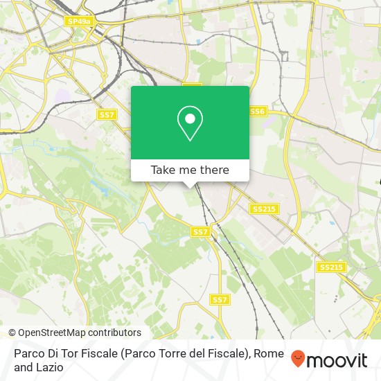 Parco Di Tor Fiscale (Parco Torre del Fiscale) map