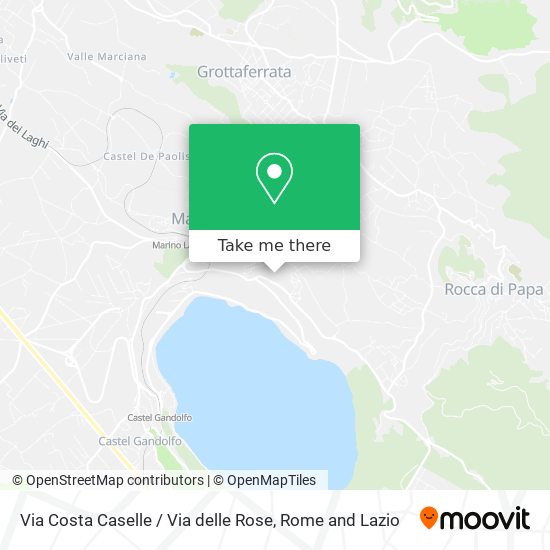 Via Costa Caselle / Via delle Rose map