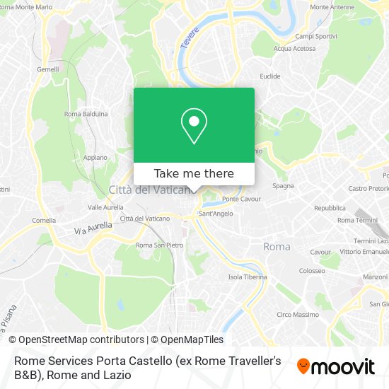 Rome Services Porta Castello (ex Rome Traveller's B&B) map