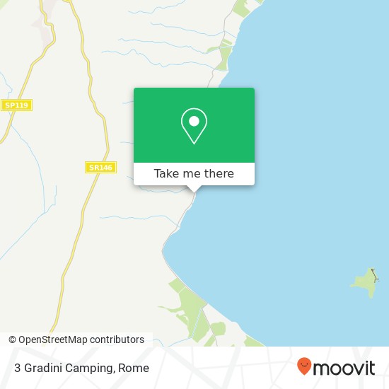 3 Gradini Camping map