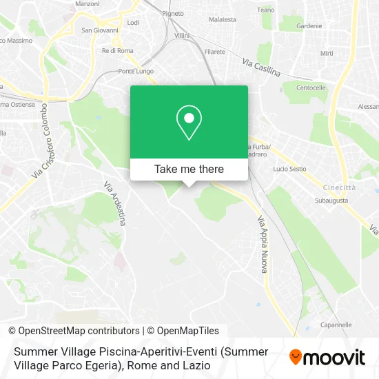 Summer Village Piscina-Aperitivi-Eventi (Summer Village Parco Egeria) map