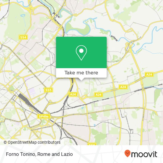 Forno Tonino map