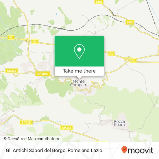 Gli Antichi Sapori del Borgo map