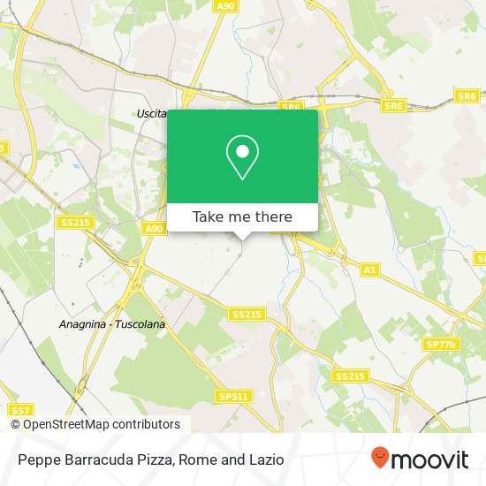 Peppe Barracuda Pizza map