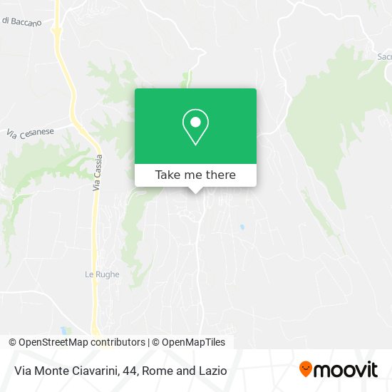 Via Monte Ciavarini, 44 map