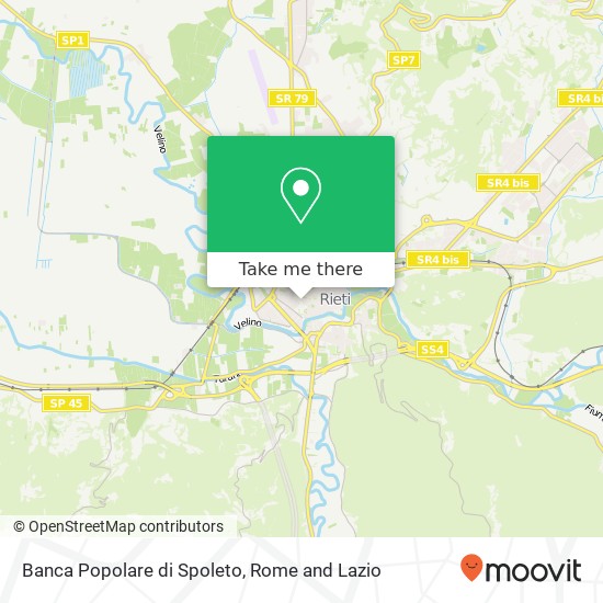 Banca Popolare di Spoleto map