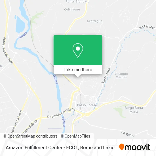 Amazon Fulfillment Center - FCO1 map