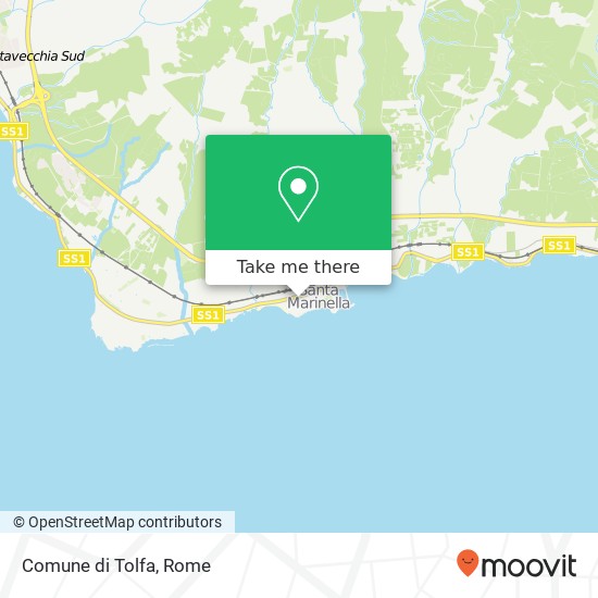 Comune di Tolfa map