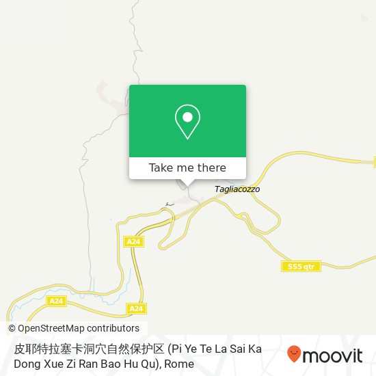 皮耶特拉塞卡洞穴自然保护区 (Pi Ye Te La Sai Ka Dong Xue Zi Ran Bao Hu Qu) map