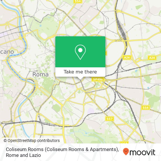 Coliseum Rooms (Coliseum Rooms & Apartments) map
