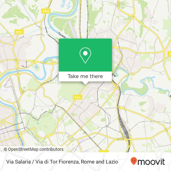 Via Salaria / Via di Tor Fiorenza map