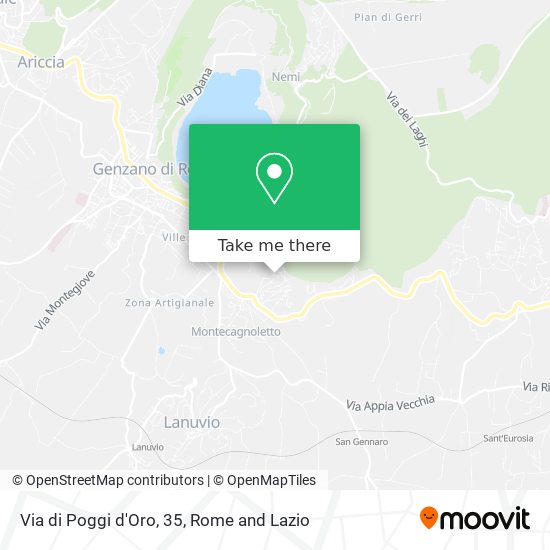 Via di Poggi d'Oro, 35 map