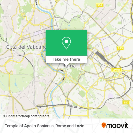 Temple of Apollo Sosianus map