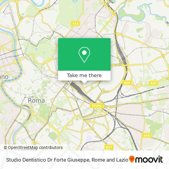 Studio Dentistico Dr Forte Giuseppe map