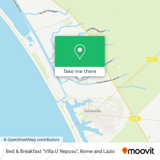 Bed & Breakfast "Villa U' Reposu" map