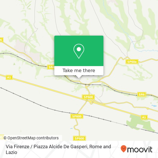 Via Firenze / Piazza Alcide De Gasperi map