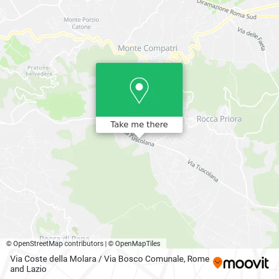 Coste della Molara Street / Municipal Forest Street map