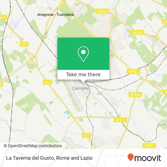 La Taverna del Gusto map