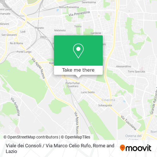Viale dei Consoli / Via Marco Celio Rufo map