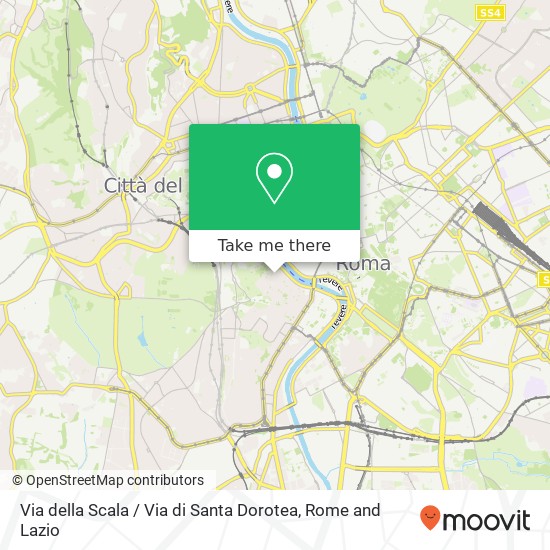 Via della Scala / Via di Santa Dorotea map