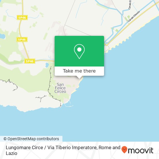 Lungomare Circe / Via Tiberio Imperatore map