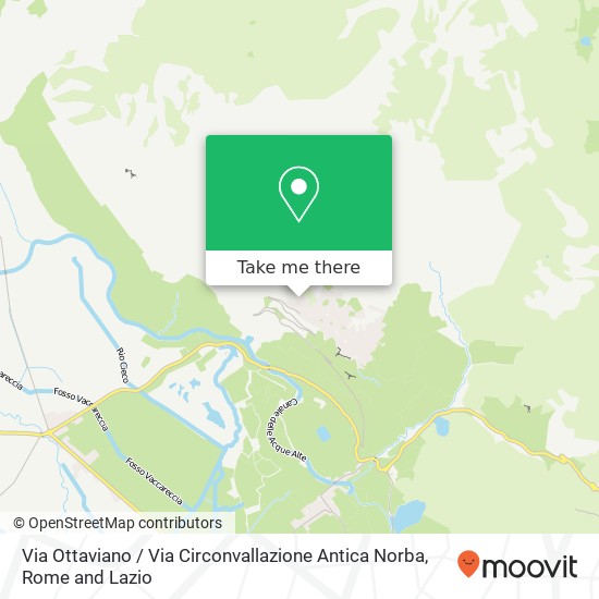 Via Ottaviano / Via Circonvallazione Antica Norba map