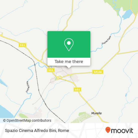 Spazio Cinema Alfredo Bini map