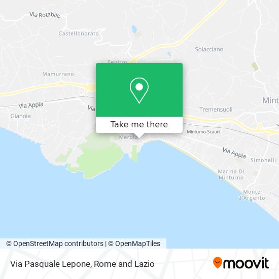 Via Pasquale Lepone map