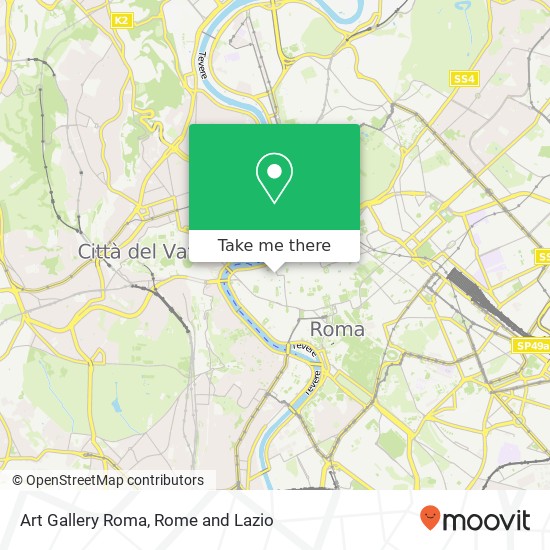 Art Gallery Roma map