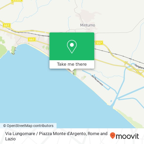 Via Lungomare / Piazza Monte d'Argento map