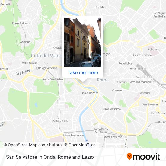 San Salvatore in Onda map