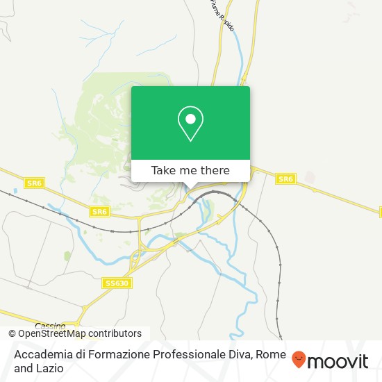 Accademia di Formazione Professionale Diva map