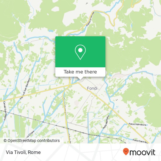 Via Tivoli map