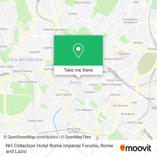 NH Collection Hotel Rome Imperial Forums map